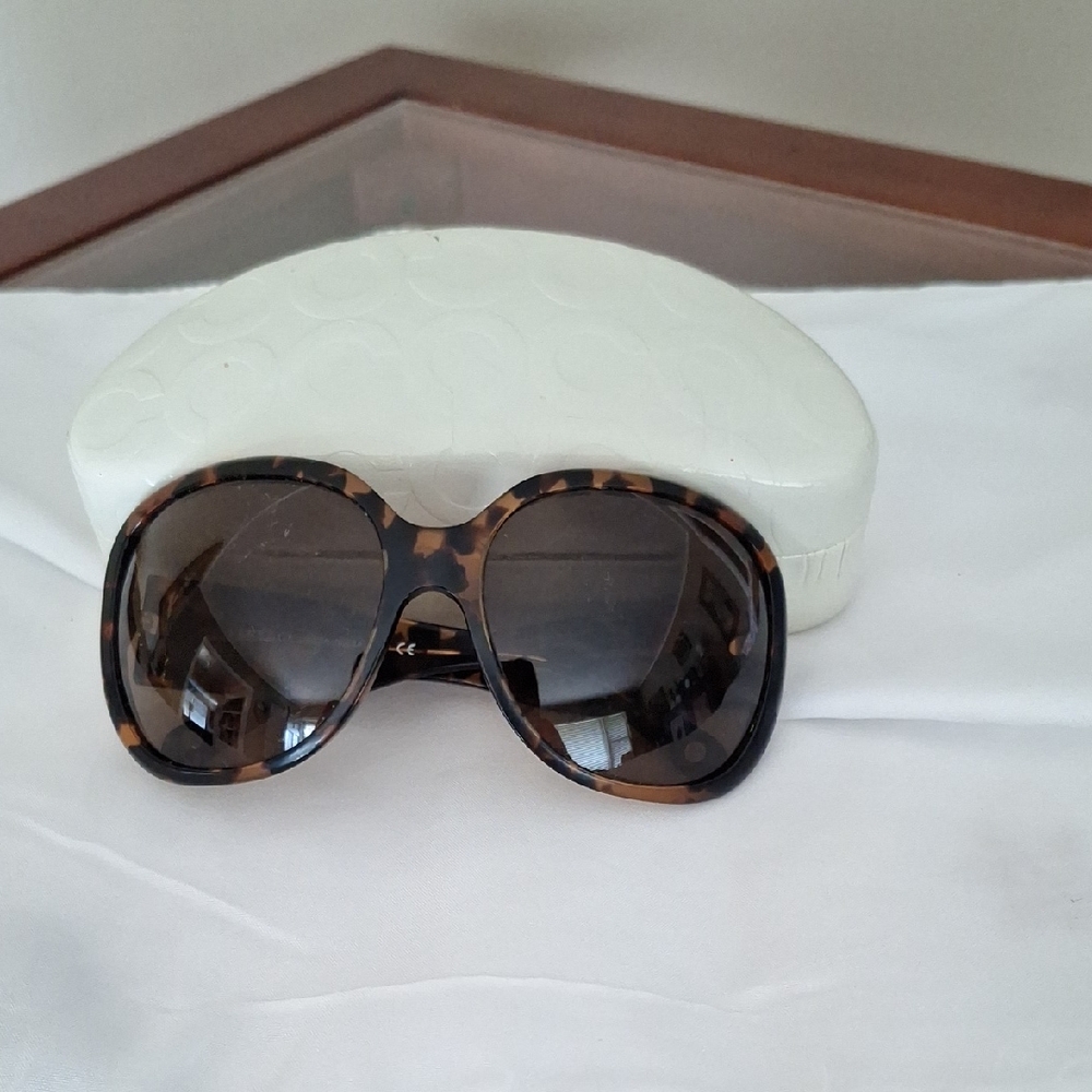 VERSACE Tortoiseshell Oversized Women’s Sunglasses - Brown Lenses